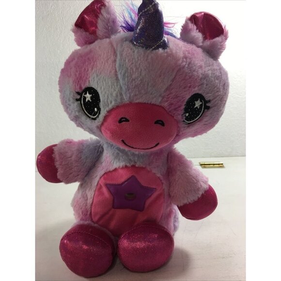 Star Belly Dream Lite Unicorn Pink & Purple Plush Night Light 14" - Picture 1 of 9